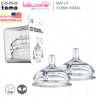 [Có Tách Lẻ] Núm Ti Thay Thế Bình Sữa Silicone Comotomo Cho Bé