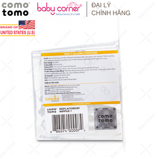 [Có Tách Lẻ] Núm Ti Thay Thế Bình Sữa Silicone Comotomo Cho Bé