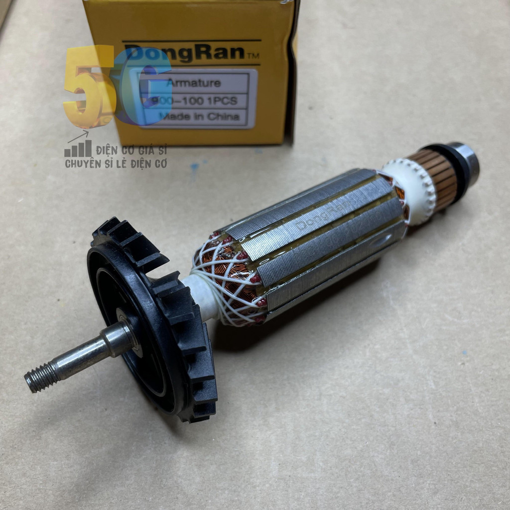 Rotor Máy Mài Bosch GWS900-100 900-100 Quấn 100% Dây Đồng Kèm Bi Sau