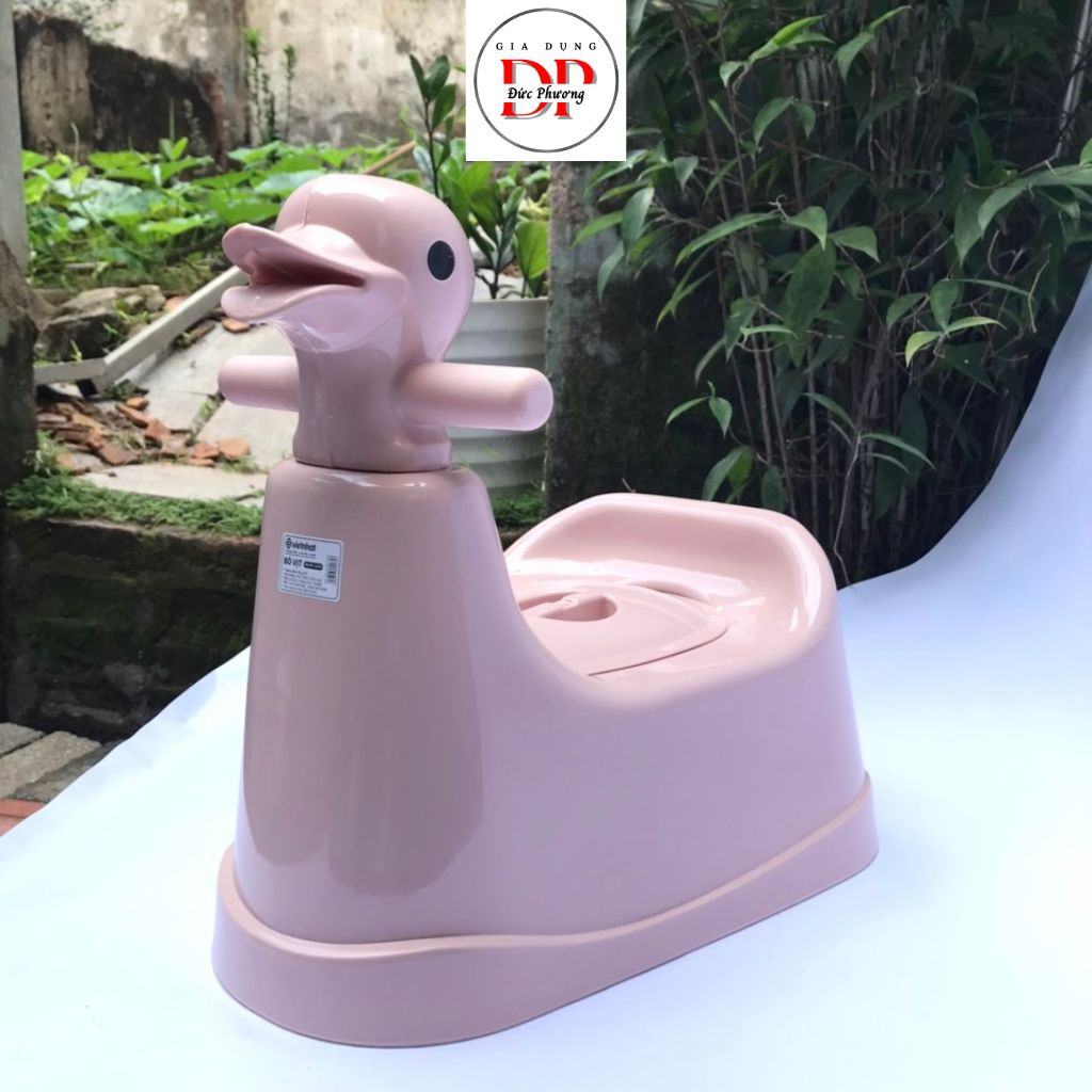 Bô đi vệ sinh cho bé hình con vịt nhựa Việt Nhật