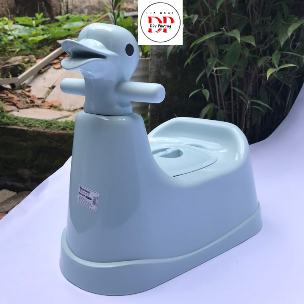 Bô đi vệ sinh cho bé hình con vịt nhựa Việt Nhật