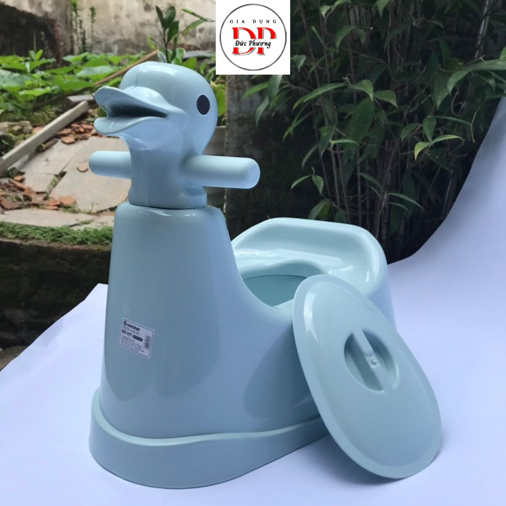 Bô đi vệ sinh cho bé hình con vịt nhựa Việt Nhật