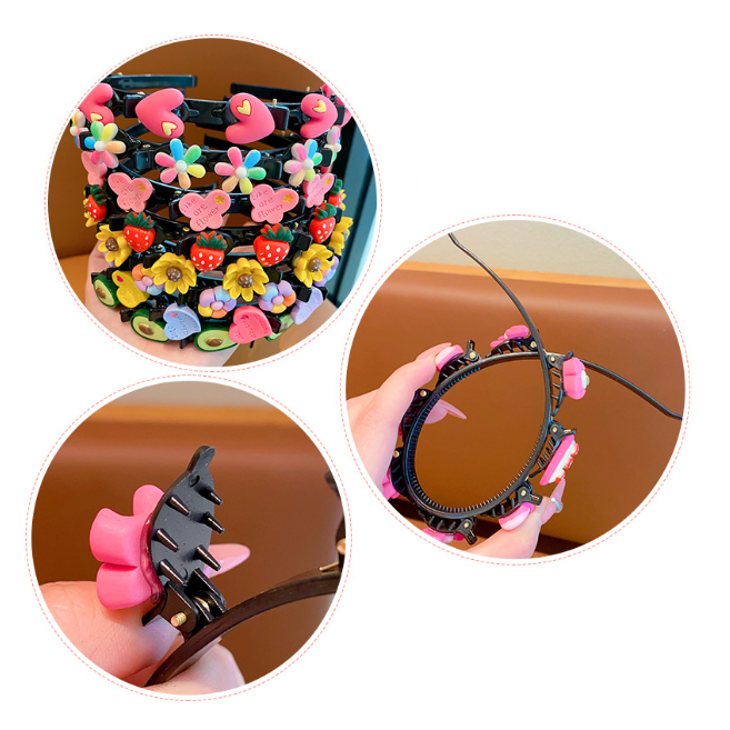 Cài tóc hình Gấu Dâu Miniso, Gấu Pooh, Thỏ Tím Stella lou dành cho bé gái