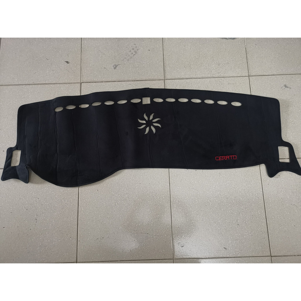 Thảm Taplo Ô tô Xe Hơi Nhung Lông Cừu và Da Carbon KIA Cerato 2015 2016 2017 2018 2019 2020