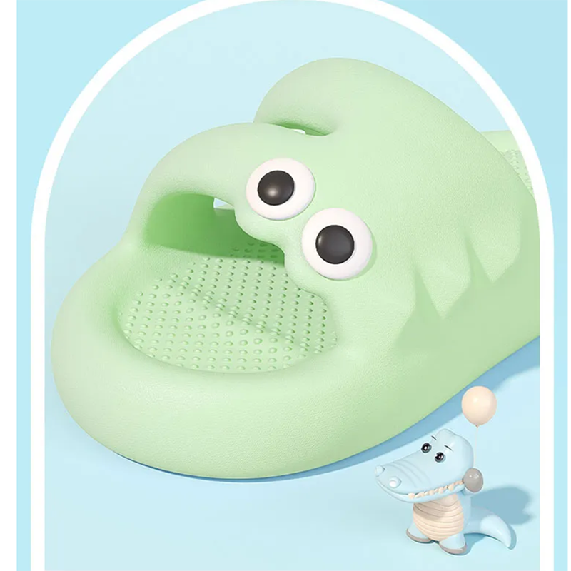 Dép quai ngang, dép bánh mì, dép nữ hình cá sấu siêu mềm siêu xinh mẫu mới hot trend 2023 - Xanh, Trắng kem, Hồng