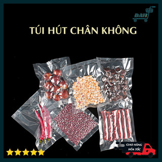 Combo 50, 100 túi hút chân không cao cấp 1 mặt nhám, túi đựng thực phẩm hút chân không