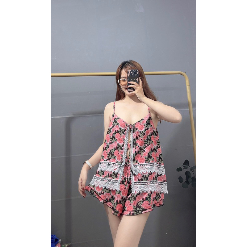 Bộ lụa voan hai dây 175