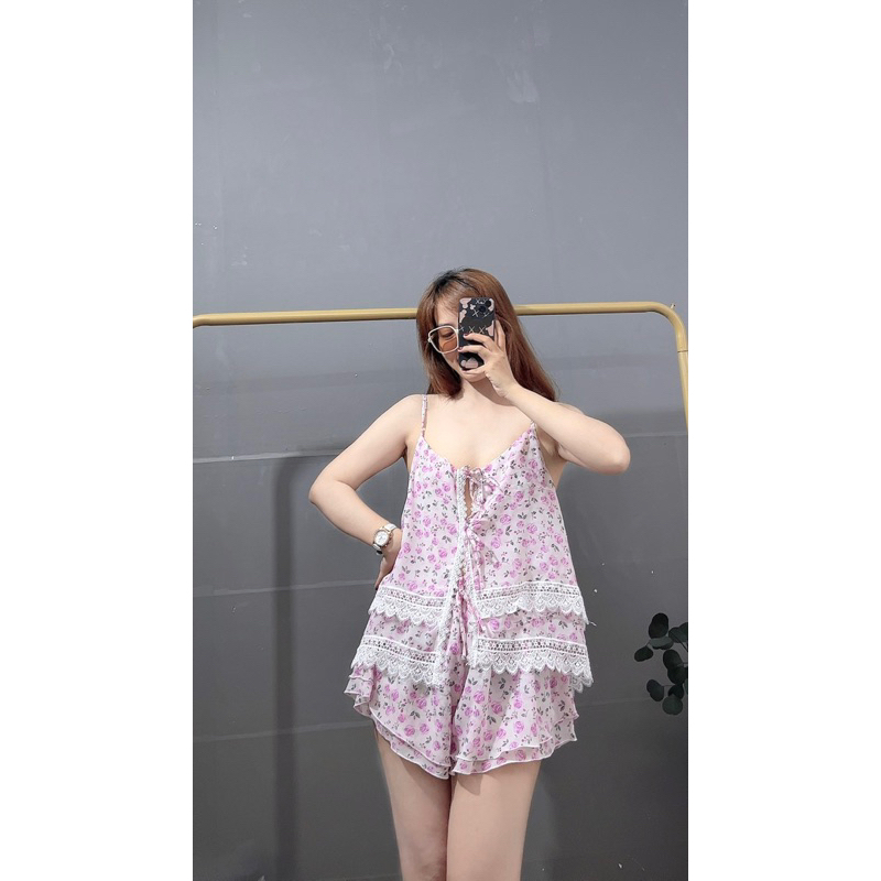 Bộ lụa voan hai dây 175