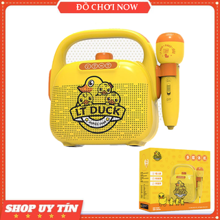 Loa Micro Hát Karaoke Chú Vịt Cho Bé, Loa mini kèm mic hát cho bé bé