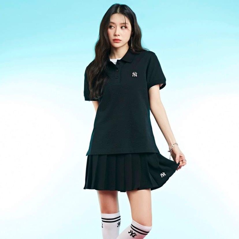Áo Polo Nữ M.L.B hàng dư xịn đét 100% full box tag mác, basic dễ phối đồ, fom chuẩn tôn dáng