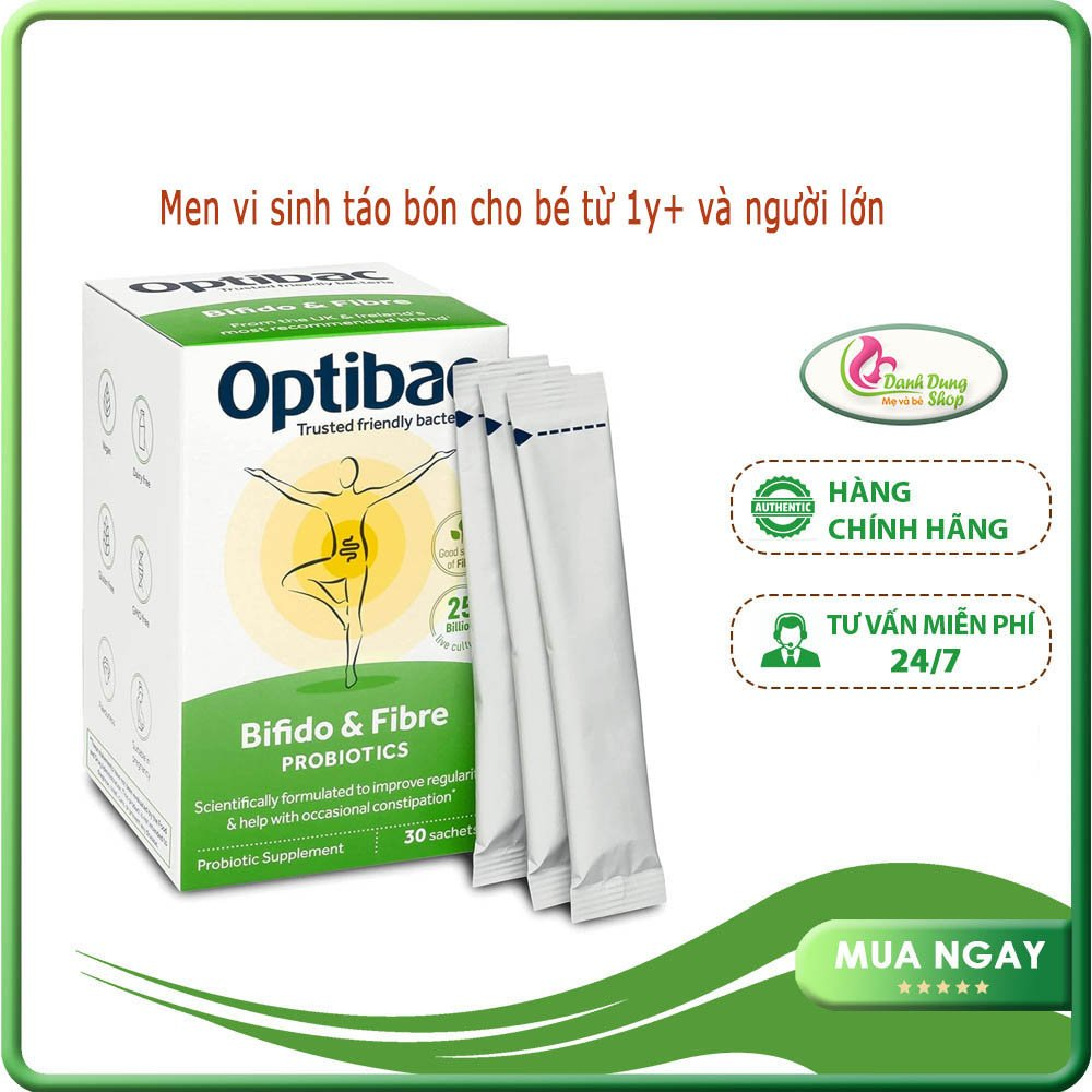 Men táo men vi sinh optibac xanh lá của Anh 30 gói-OptiBac Probiotics For Maintaining Regularity