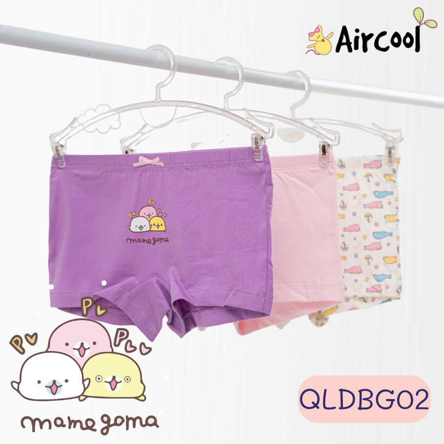 Sét 3 Quần Chíp Đùi Aircool Vải Cotton Organic, Quần Mặc Trong Váy cho bé gái