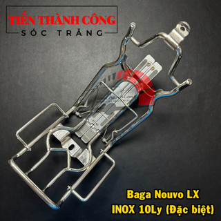 Baga giữa inox 10ly gắn xe nouvo lx /baga giữa nouvo lx