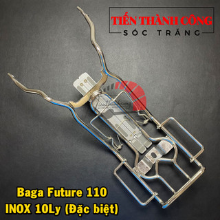 Baga giữa inox 10ly gắn cho dòng xe future 110 /baga giữa future 110 inox 10ly