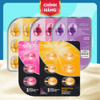 Ellips - Viên dưỡng tóc - Serum chăm sóc, phục hồi tóc óng mượt với thành phần vitamin và tinh dầu tự nhiên