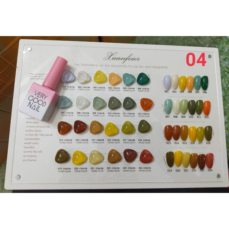 Set sơn gel Very Good Nail 24 màu  - Set sơn móng tay chuẩn tone nail Hàn  –Sushi nail mi