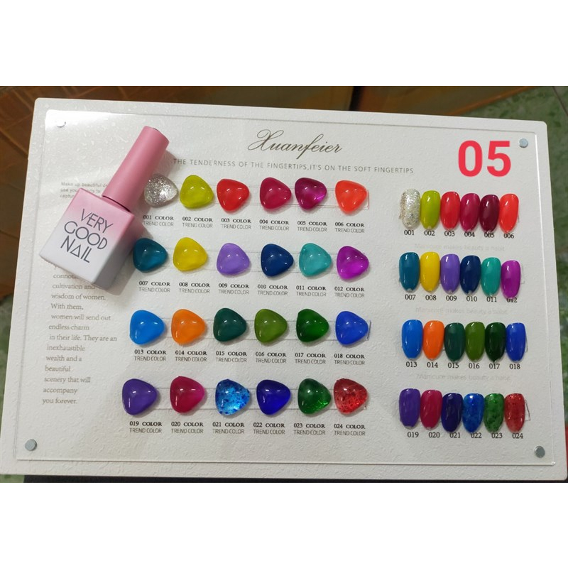 Set sơn gel Very Good Nail 24 màu  - Set sơn móng tay chuẩn tone nail Hàn  –Sushi nail mi