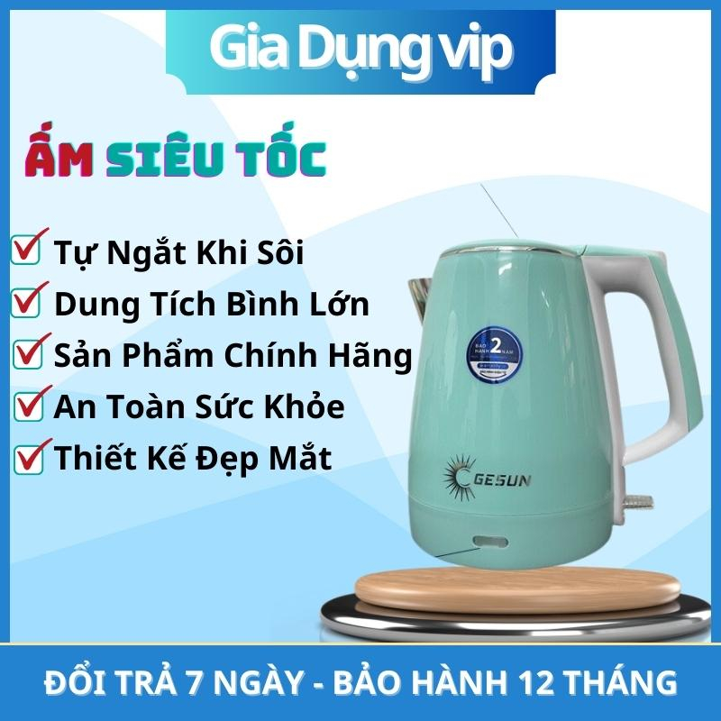 Ấm Đun Nước Siêu Tốc Làm Nóng Nhanh An Toàn Tuyệt Đối Với Người Sử Dụng, Đặc Biệt Có Chế Độ Tự Ngắt Khi Sôi Nên Yên Tâm
