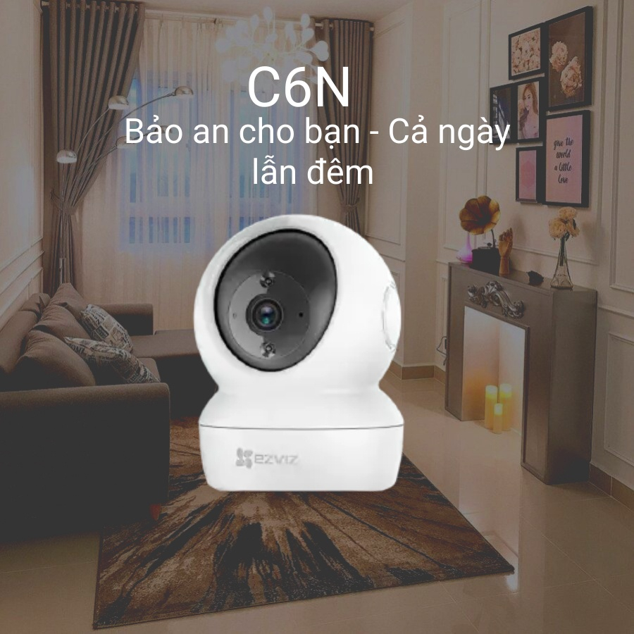 Camera Wifi EZVIZ C6N 2mpx, Camera EZVIZ C6N 4mpx, Camera trong nhà, Bảo hành 24 tháng