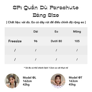 JANET STUDIO • Quần dù parachute Xám