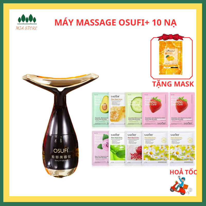 COMBO MÁY MASSAGE + 10 NẠ TRÁI CÂY NÂNG CƠ ĐẨY TINH CHẤT CHĂM SÓC TOÀN DIỆN CHO DA MẶT