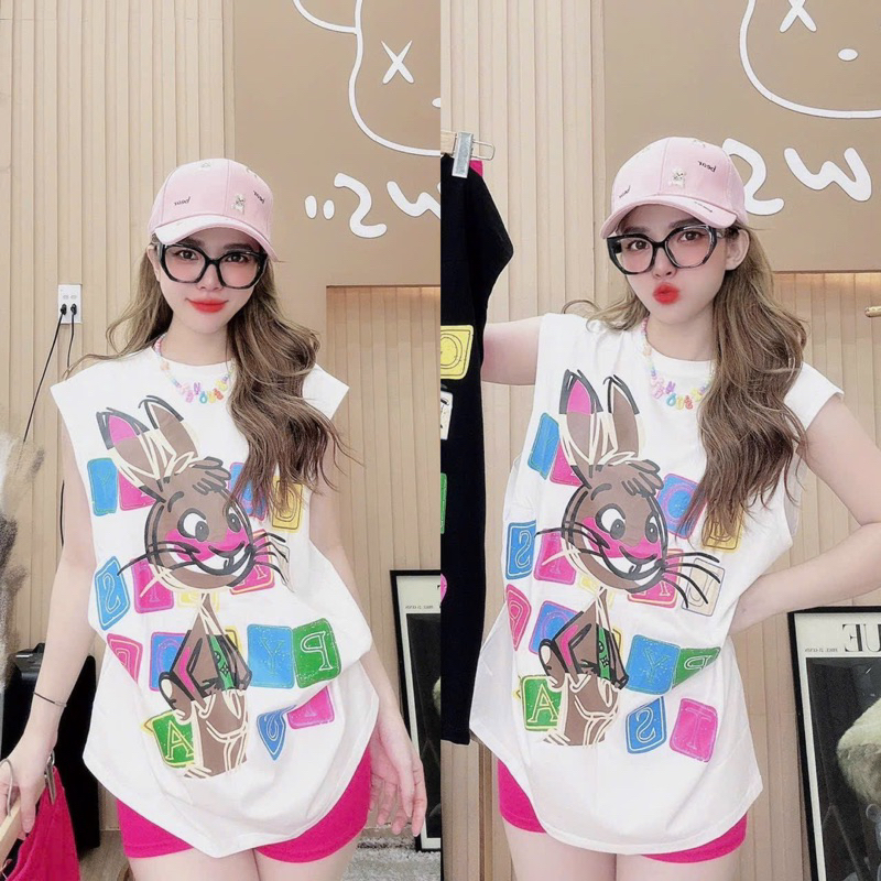 Set Bộ Áo 3 Lỗ Phông Hoạt Hình Sát Nách + Quần Short Đùi