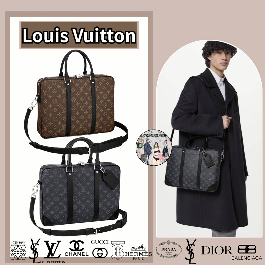 Louis Vuitton/lv/Cặp da nhỏ VOYAGE/Túi nam/Túi Messenger/Túi đeo vai/Mẫu mới nhất