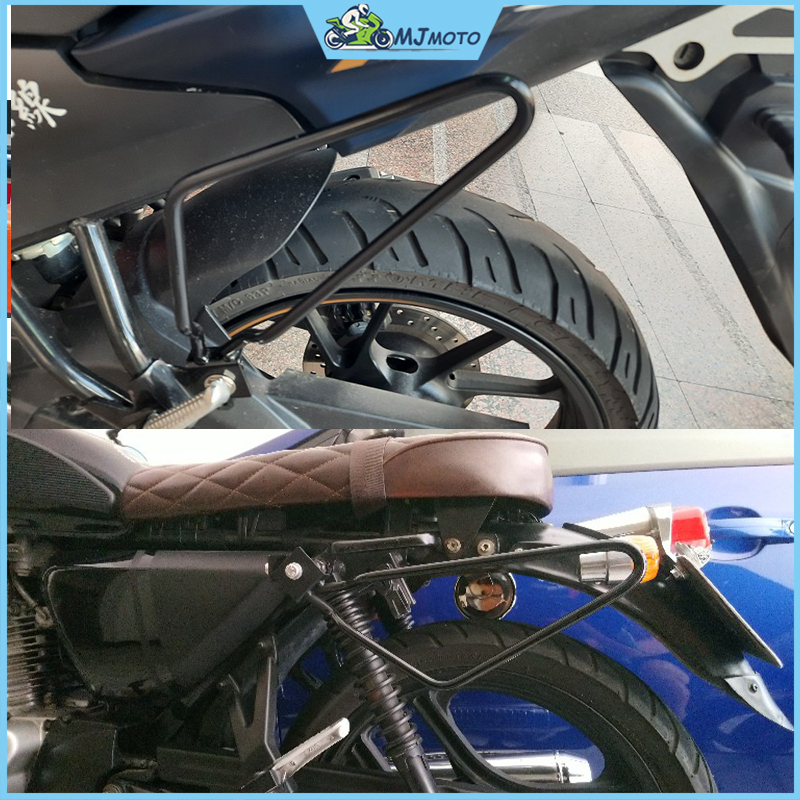 Pát thép lắp túi treo dùng xe mô tô xe máy Harley 883 Yamaha Honda