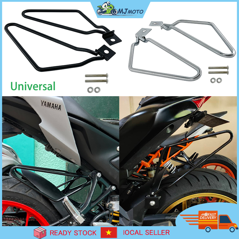 Pát thép lắp túi treo dùng xe mô tô xe máy Harley 883 Yamaha Honda