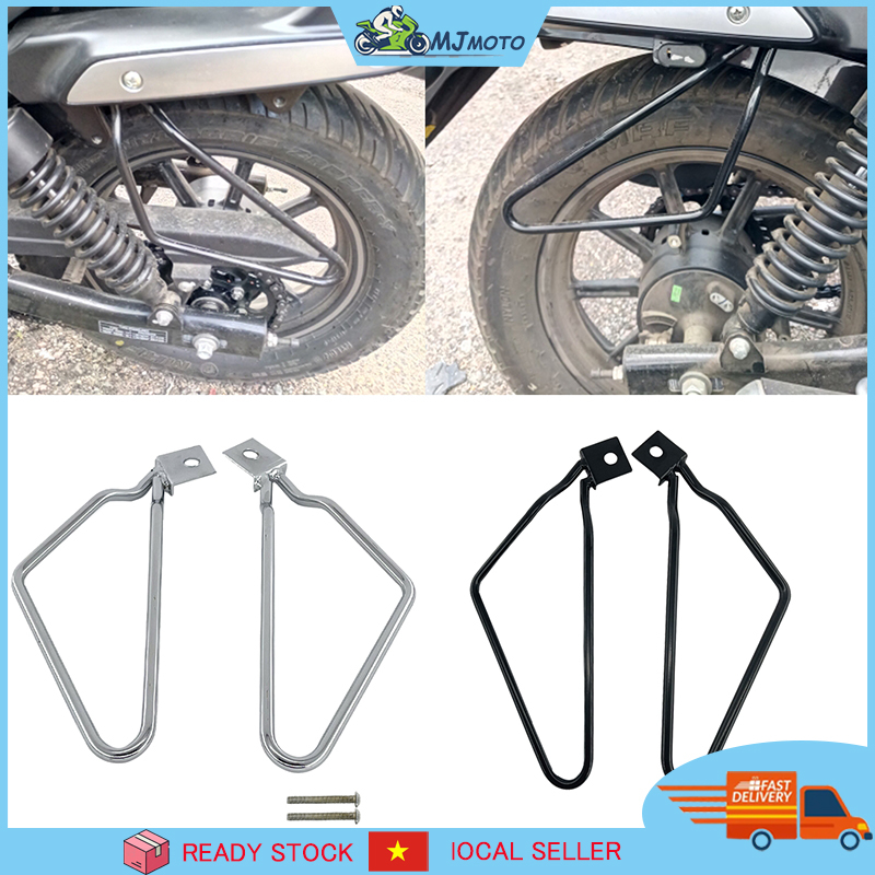 Pát thép lắp túi treo dùng xe mô tô xe máy Harley 883 Yamaha Honda