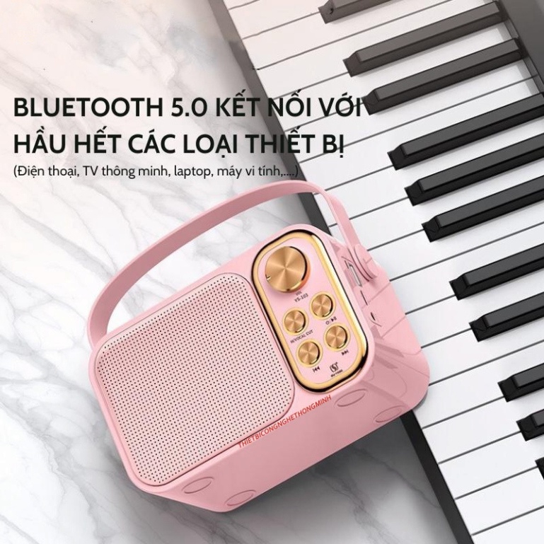 Loa Karaoke Bluetooth Mini YS-103 Kèm 1 Micro Không Dây Công Suất 5W