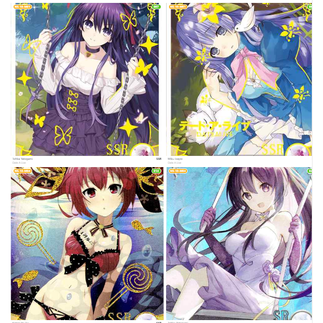 Card nhân phẩm Goddess Story hình nhân vật Date A Live