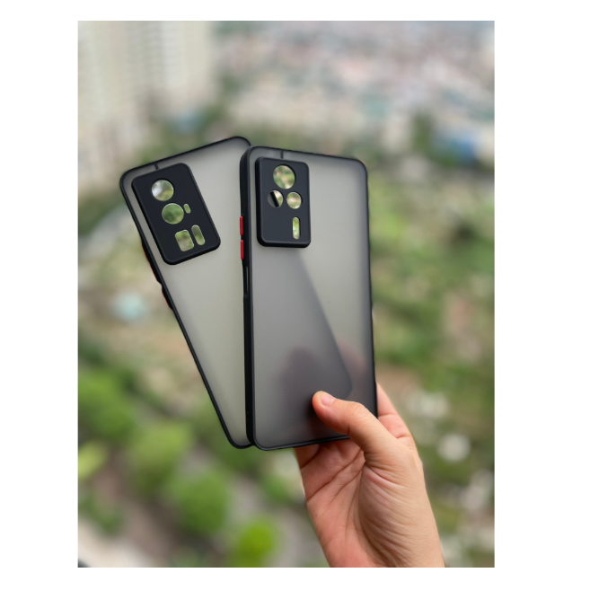 Ốp lưng nhám viền màu chống vân tay cho Xiaomi K60, K60 Pro, K60E