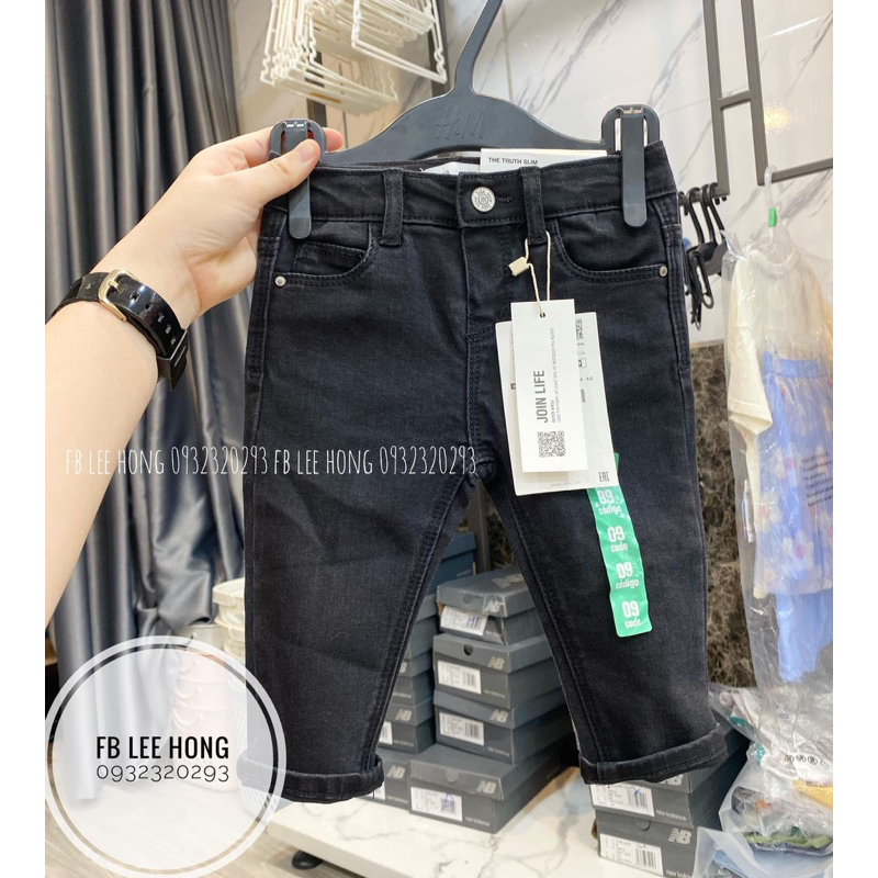 Quần jeans ZR đen cho bé trai bé gái