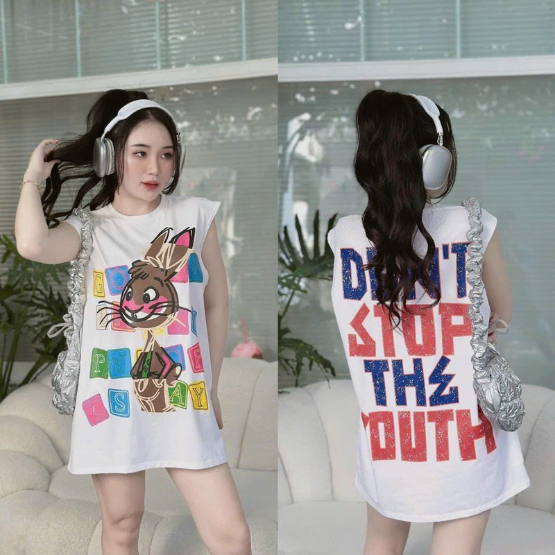 Set Bộ Áo 3 Lỗ Phông Hoạt Hình Sát Nách + Quần Short Đùi