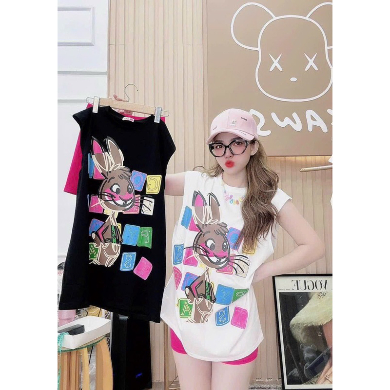 Set Bộ Áo 3 Lỗ Phông Hoạt Hình Sát Nách + Quần Short Đùi