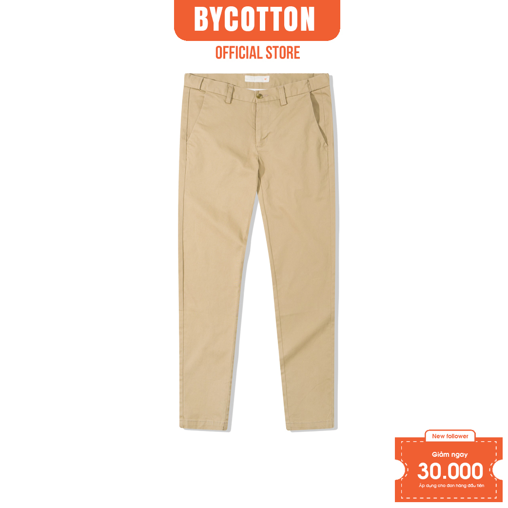 Quần Kaki Dài Nam Màu Be BY COTTON Beige Kaki Chinos 2.0