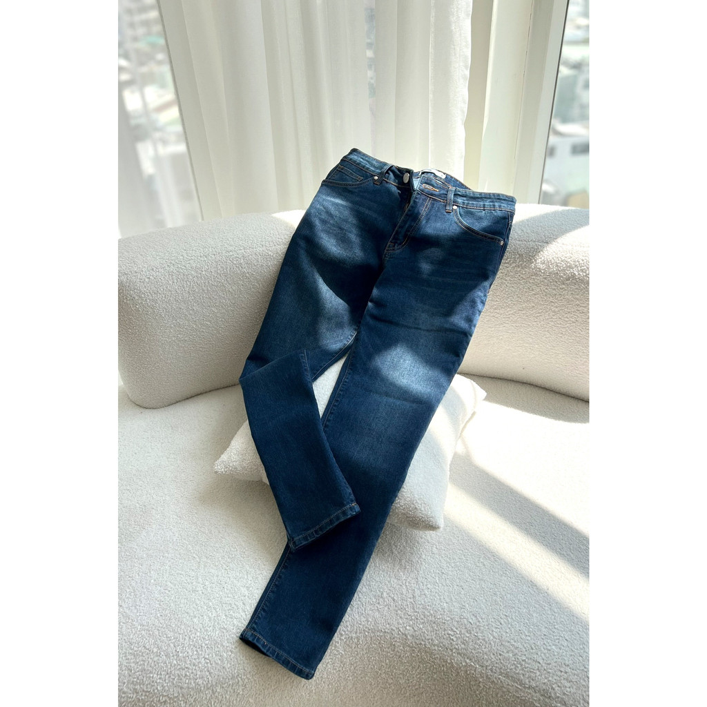  Quần Jeans Dài Nam Cao Cấp Màu Xanh Đậm Dark Blue Basic Jeans BY COTTON