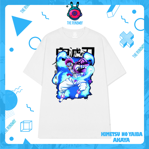 Áo phông Kimetsu No Yaiba: Akaza #1 100% Cotton Nam / Nữ by The Runaway