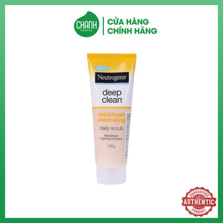 Sữa rửa mặt Neutrogena Deep Clean Blackhead Eliminating Daily Scrub 100gr