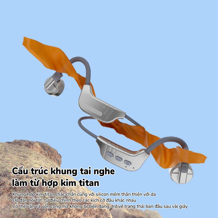 Tai nghe thể thao Con Gusto K9 32Gb thời lượng pin lớn với 3 kiểu dẫn truyền âm