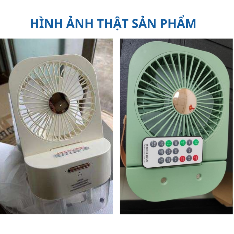 Quạt phun sương tạo độ ẩm JIASHI quạt điều hòa mini để bàn dung tích 2.5L hẹn giờ thông minh tích hợp đèn led QPS01