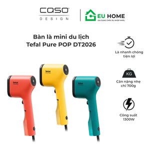 Bàn là, bàn ủi hơi nước mini du lịch tefal pure pop công xuất 1300w - nhập khẩu đức