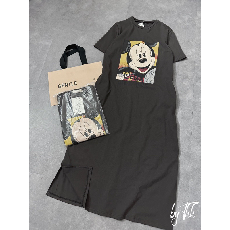 Váy xuông cotton in Mickey