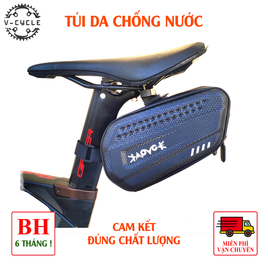 Túi đựng đồ xe đạp gắn dưới yên chất liệu da TPU chống nước, túi gắn yên xe đạp [BẢO HÀNH 6 THÁNG]