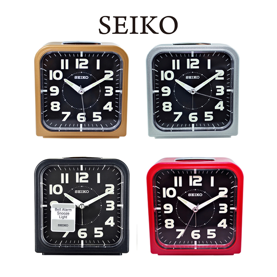 Đồng hồ Báo thức Seiko QHK025G Kim trôi - Chuông to - Chính hãng Nhật Bản