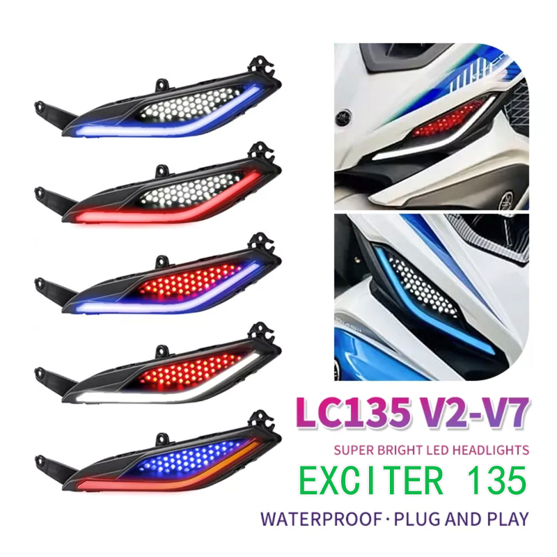 Đèn Pha LED Đèn Demi Cho Xe Exciter 135  EX135 Exciter 50cc LC135 135GP V2 V3 V4 V5 V6 V7