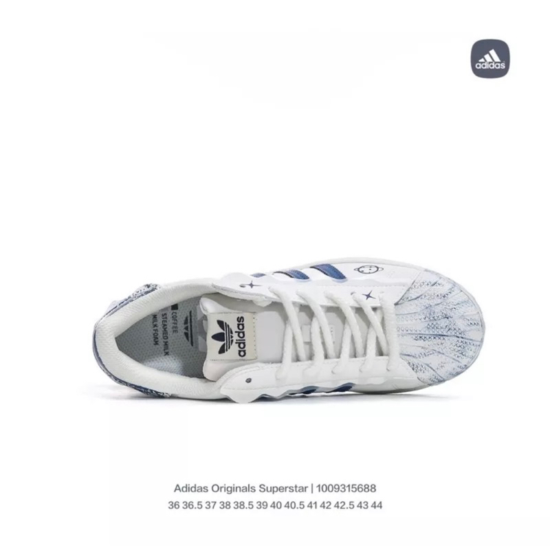 Giày adidas superstar clover trắng sữa DG7787
