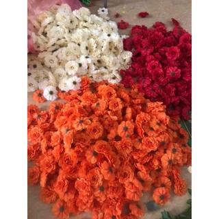Hoa đầu bông lụa cúc chén