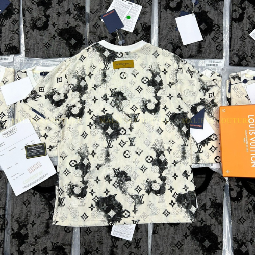 Áo Thun Cotton Nam Thiết Kế Rách 2 Lớp In Logo Siêu Đẹp, Áo Phông Cotton Nam Form Rách Siêu Mát